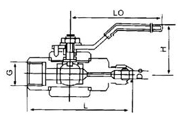 variable diameter ferrule air source ball valve